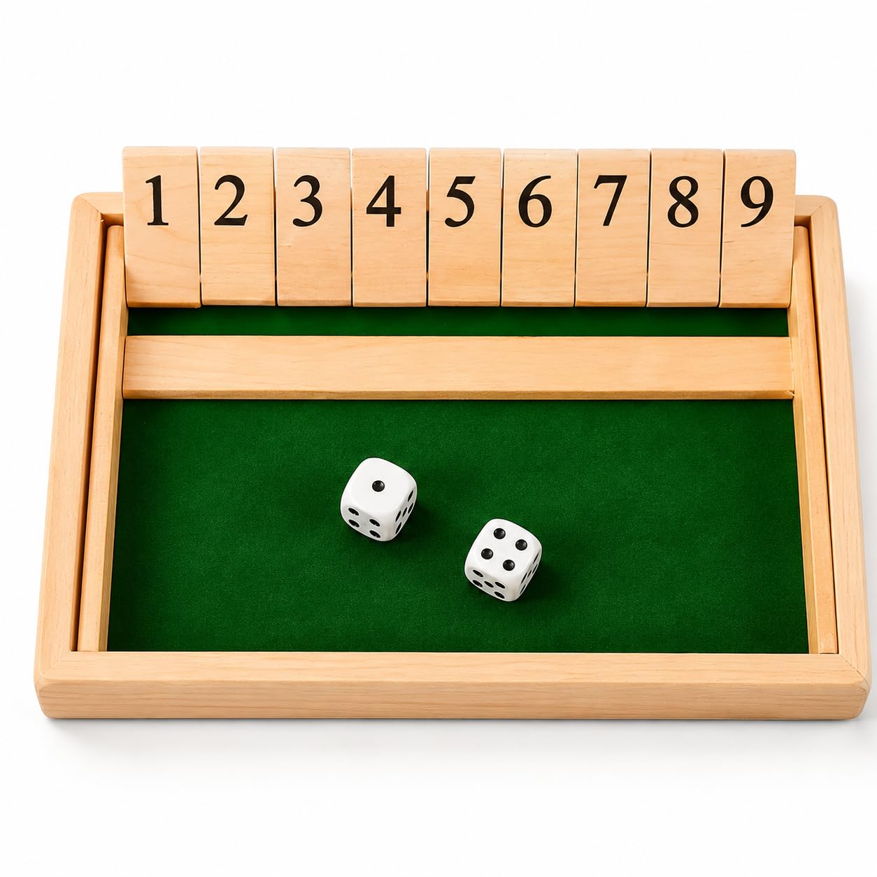 Buuraqq Shut The Box Game 4 Player, Dice Games for Family Entertainment