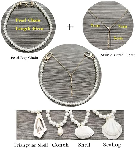 Miniatura 8 de Collar de perlas de imitación de 0.315 pulgadas, collar redondo de perlas de imitación para mujer, collar de perlas de boda, collar de cuentas