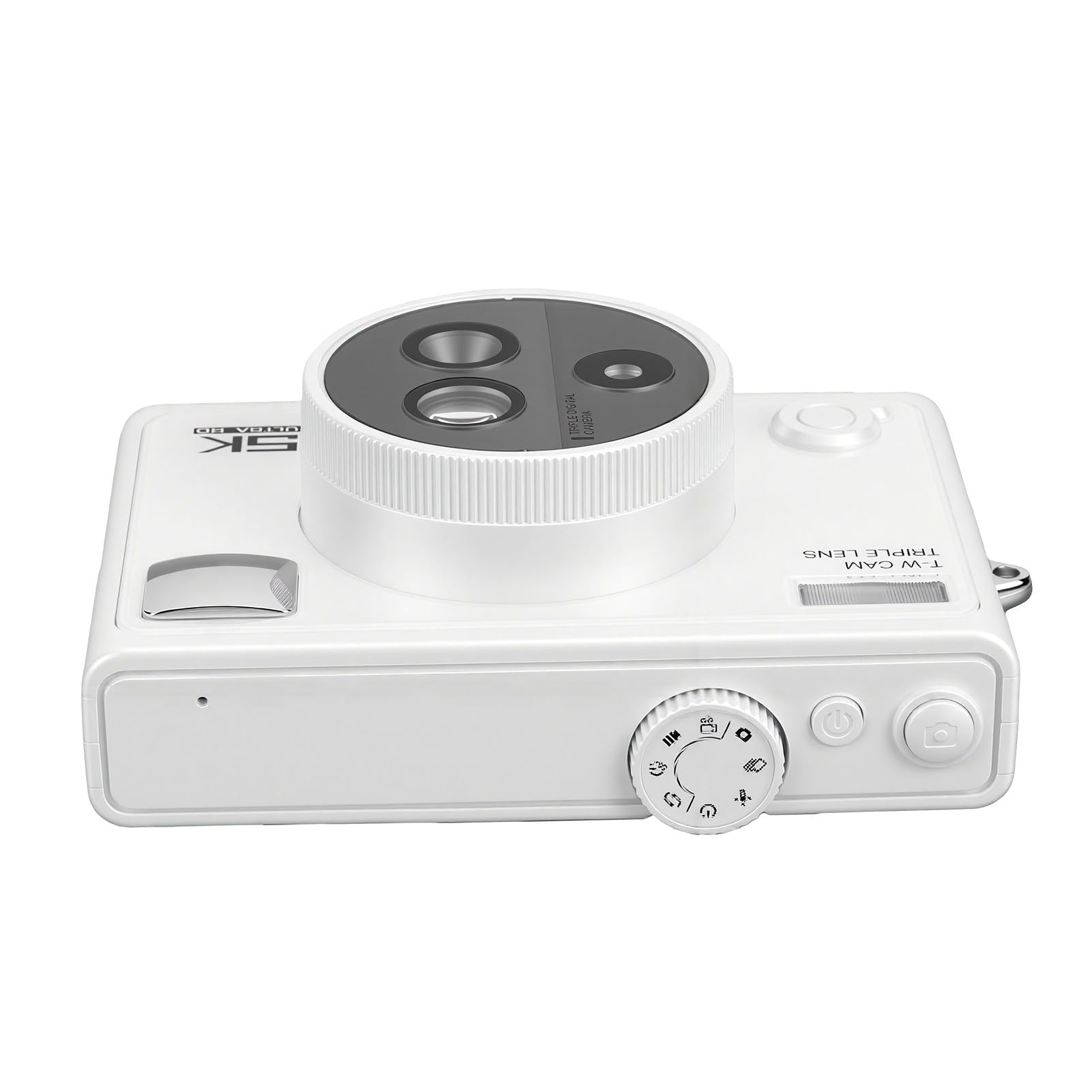PUSOKEI Fotocamera Digitale 5K da 75 MP, Zoom a 3 Obiettivi | Supporta connettività WiFi, zoom ottico 4x e zoom digitale 3x, schermo LCS da 2,8 pollici, supporta schede di memoria fino