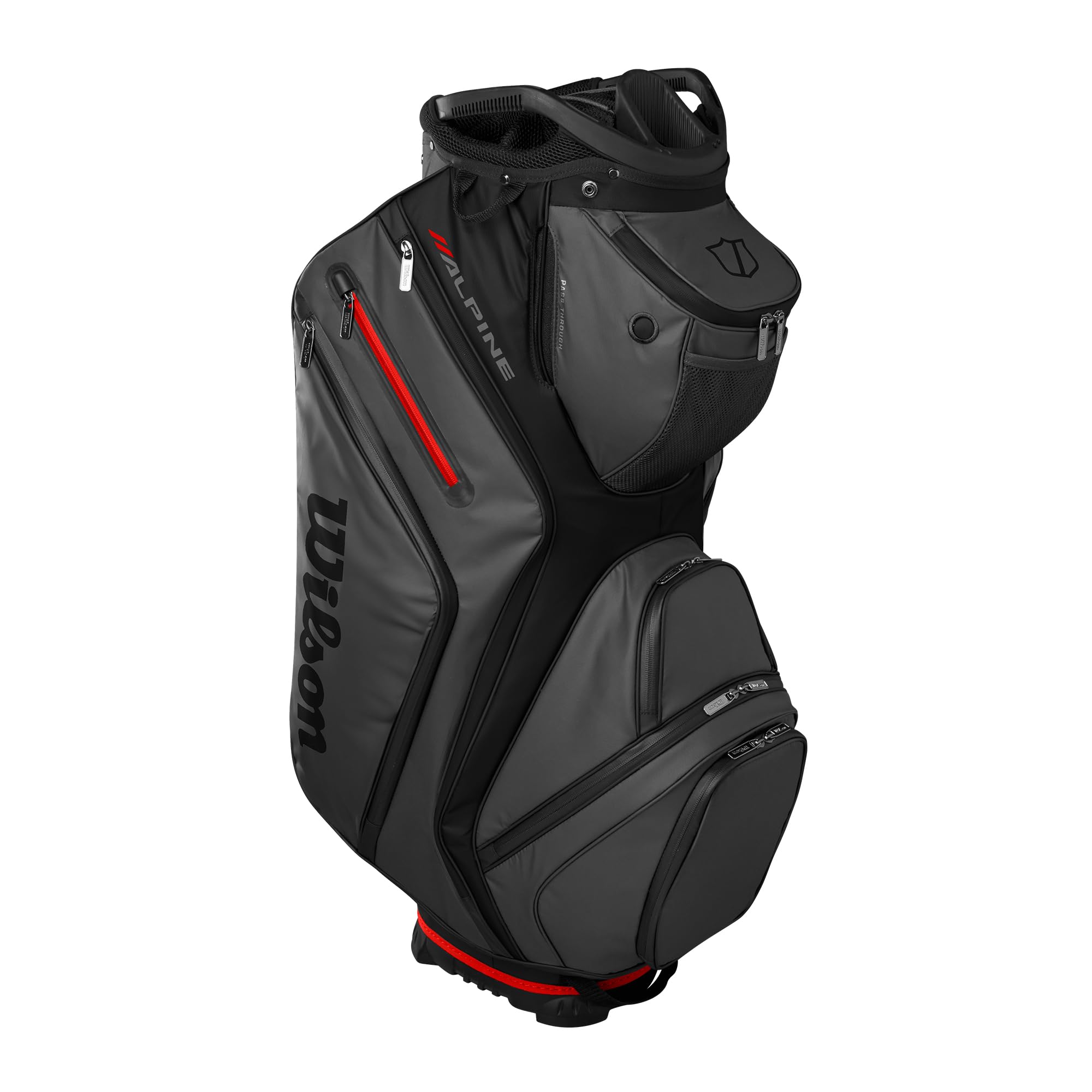 Wilson Staff Alpine Golf Cart Bag - Black/Red