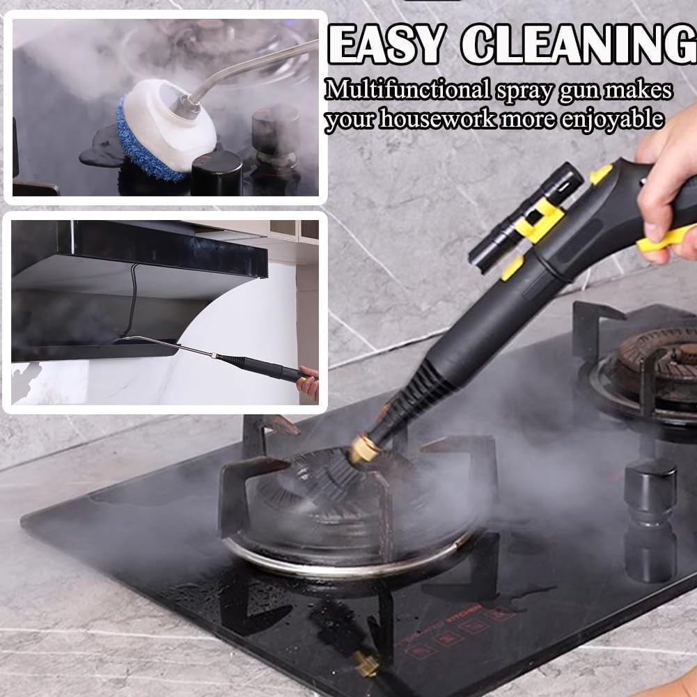 1L Large Capacity Handheld Steam Cleaner, High Pressure High Temperature Steam Machine for Home & Kitchen