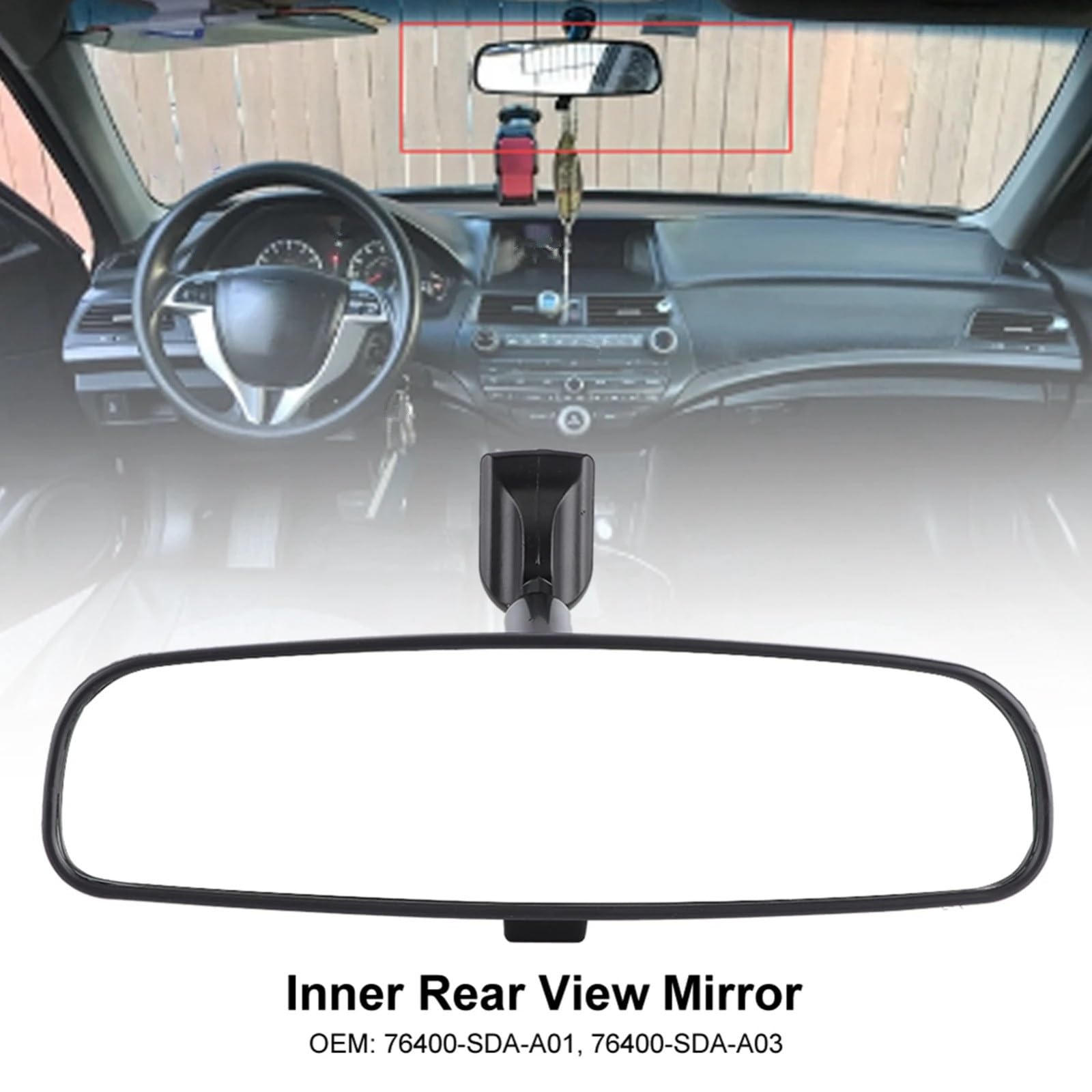 Per Civic 2 Porte 4 Porte 2006 2007 2008 2009 2010 2011 All'interno Di Vetro Riflettente Specchietto Retrovisore Interno 76400-SDA-A01 76400-SDA-A03