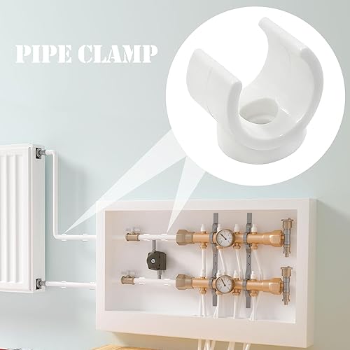 Miniatura 3 de Litoexpe Abrazaderas de tubo de agua PEX de 12 pulgada, Soporte de tubo de PVC de 0.630 in, Perchas de soporte de tubo PEX con gancho en U de