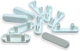 White RAL9010 Upvc Replacement Drainage Caps Weep Hole Drainage Covers uPVC Double Glazing Caps (Moudlings) - 10 Pack