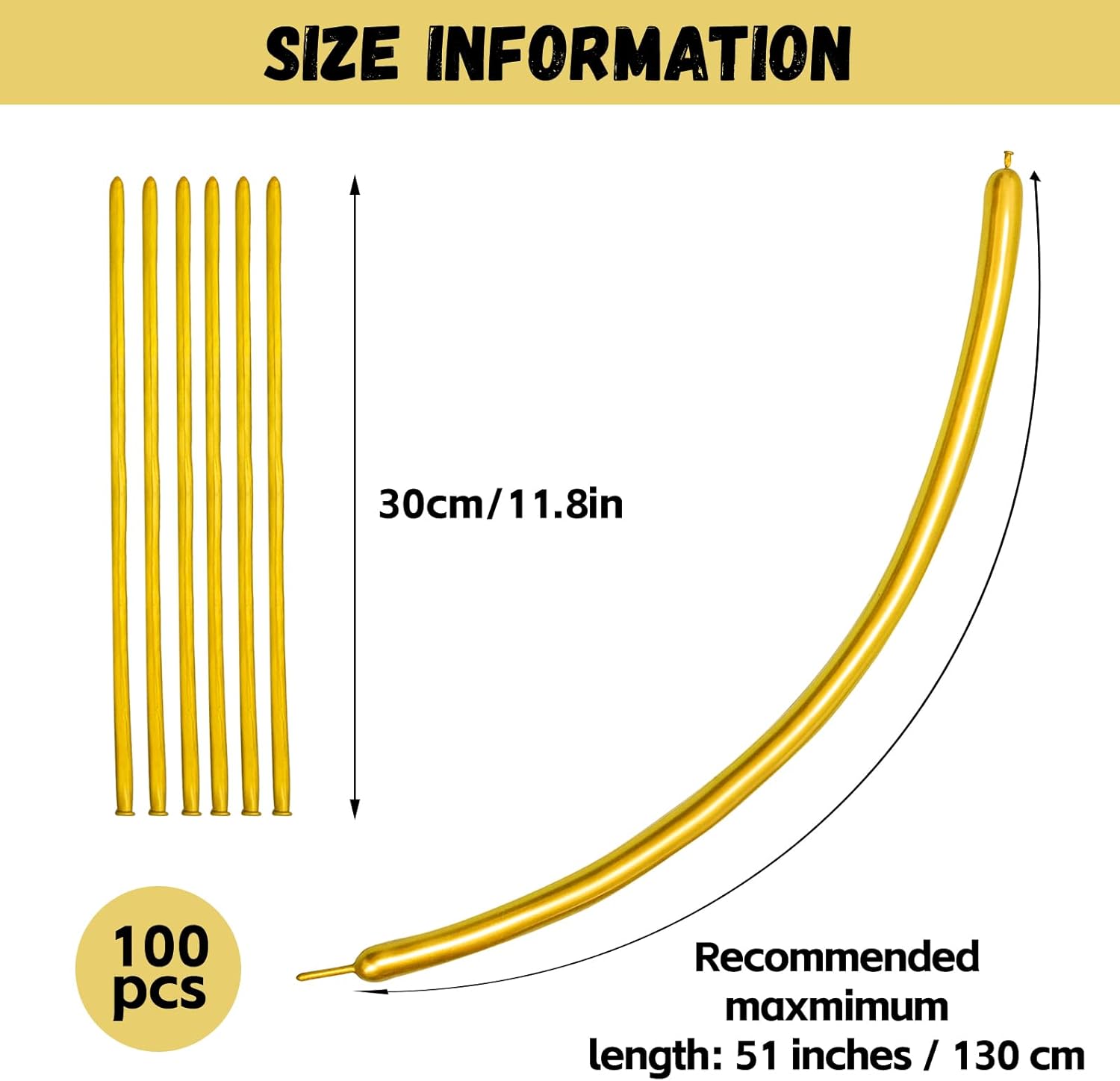 Metallic Long Balloons Art Kit for Twisting, Chrome 260pcs Skinny Modeling Balloons Supplies for Birthday Party Wedding Festival Decorations - Image 2