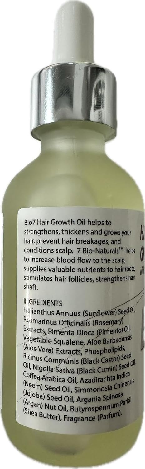 By Natures Bio 7 Hair Growth Oil 2 Oz (3 pack)