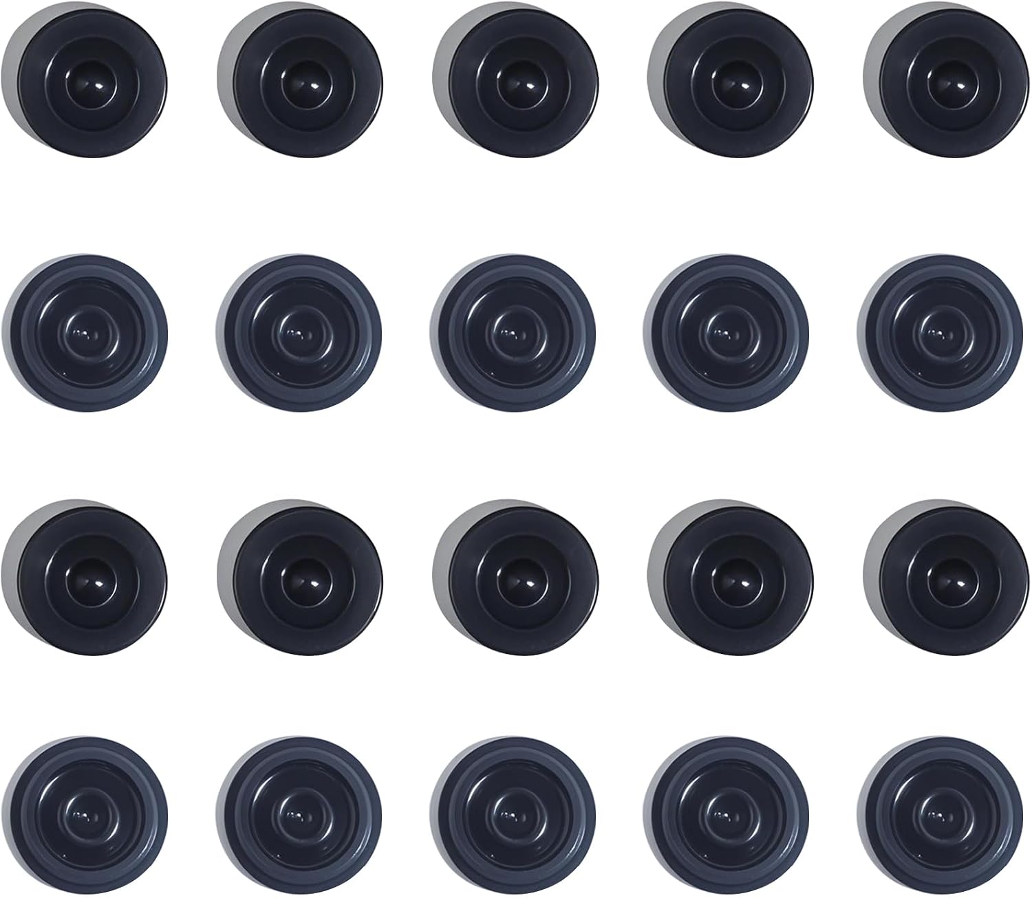 4PCS 2.44" Trailer Hub Dust Caps, Trailer Axle Wheel Bearing Dust Cap Cup Grease Cover with Extra 4 Rubber Plugs, Hub Caps for Most 5200 to 6000 Pound Axles Dexter EZ Lube Trailer Camper RV