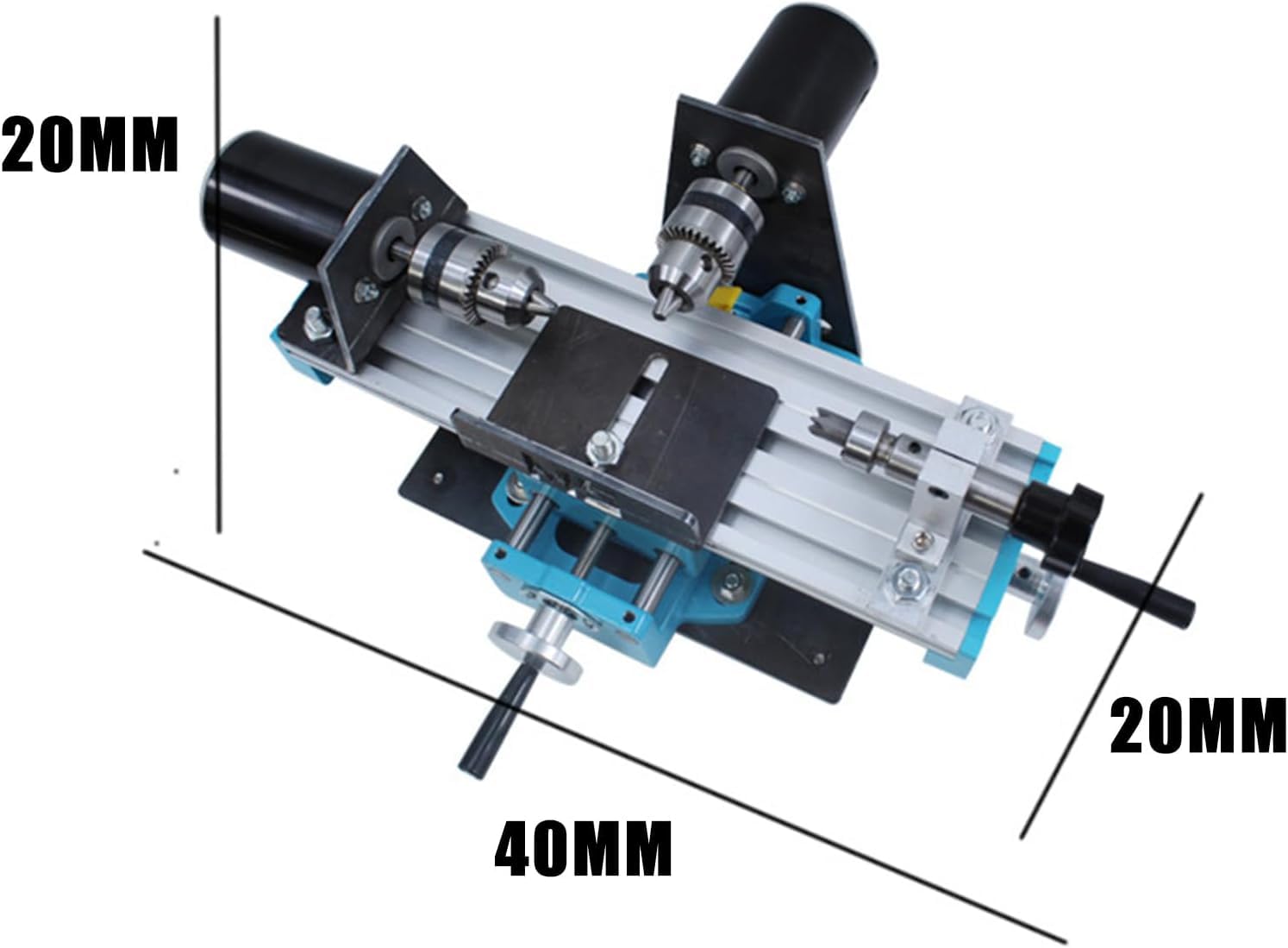 Macchina per tornio in metallo per perline di legno, fresatura ad alta precisione, 7000 giri/min, fai da te in miniatura, trapano da banco, design compatto per hobbisti e appassionati