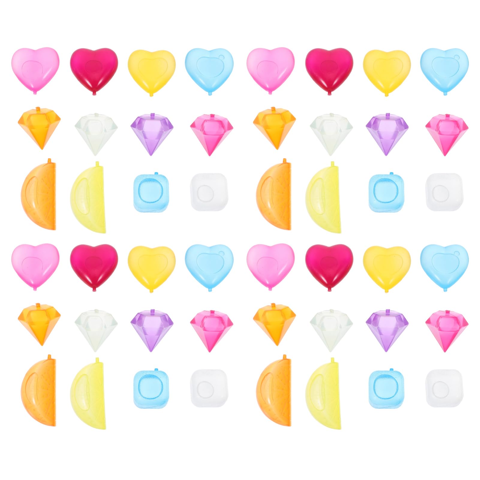 Glaçons en Plastique Réutilisables 96 Pièces, Colorés