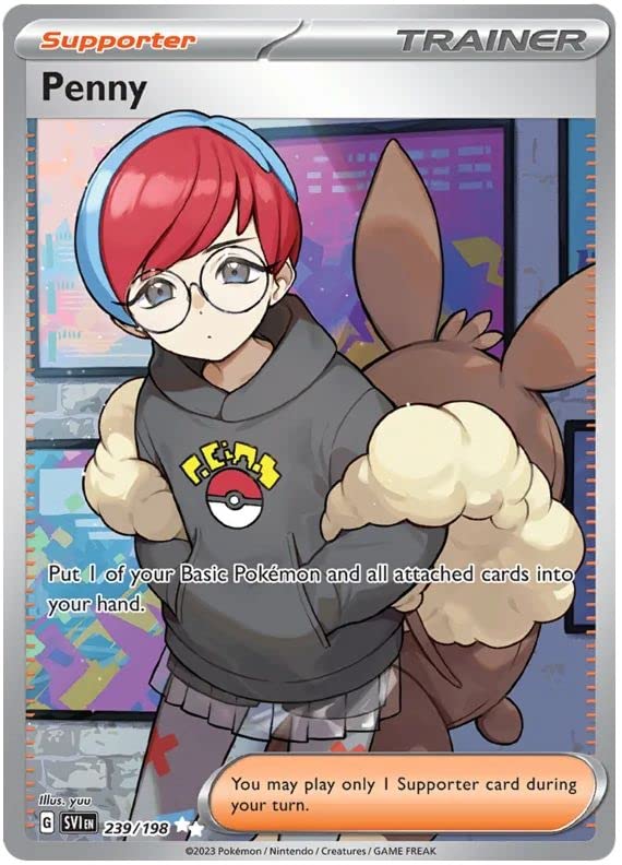 ポケモン - カト Penny 239/198 Ultra rzadka podwójna karta Pokemon (Scarlet