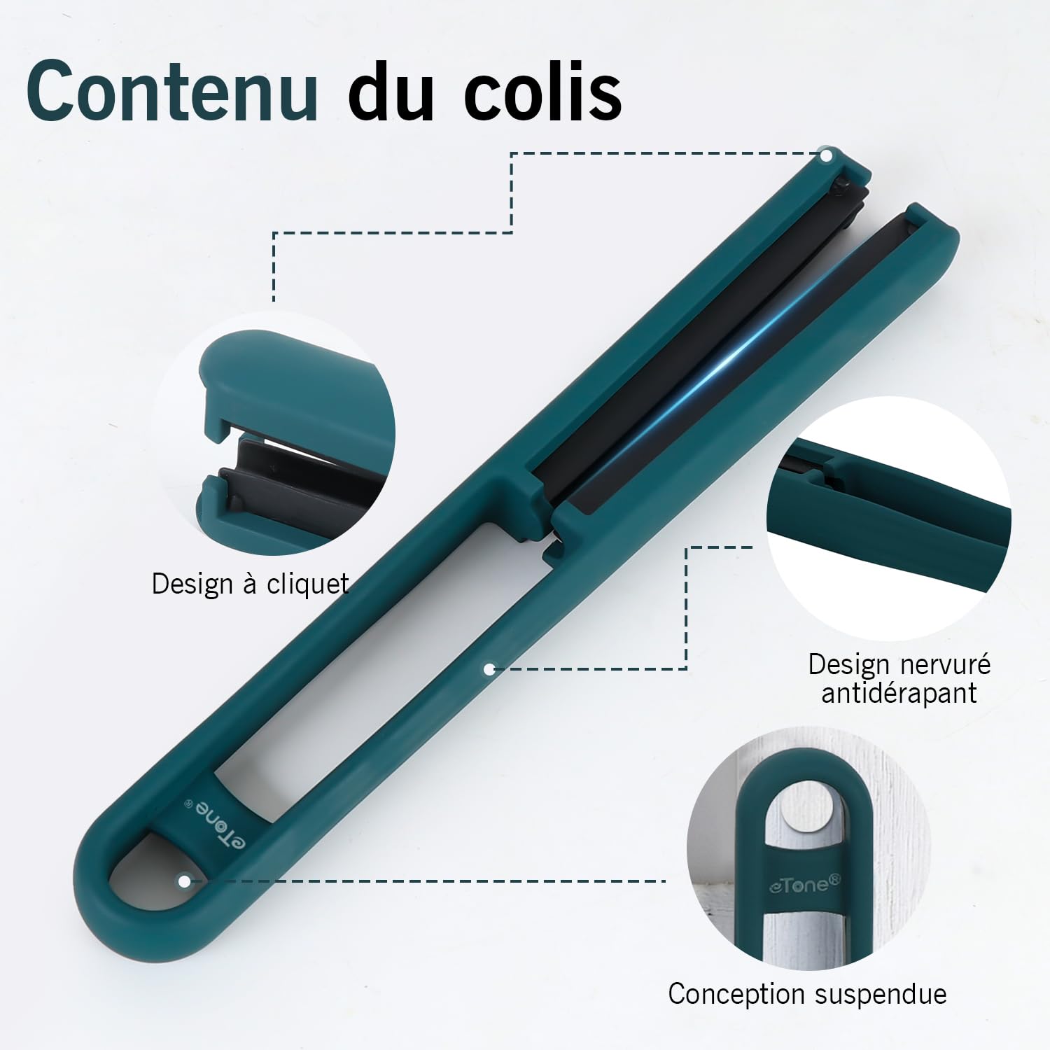 Raclette eTone pour Films 35 mm et 120, Lames Souples en Silicone, essuyage sans Traces, Compatible avec Les Films négatifs 135/120/4x5 (Vert)