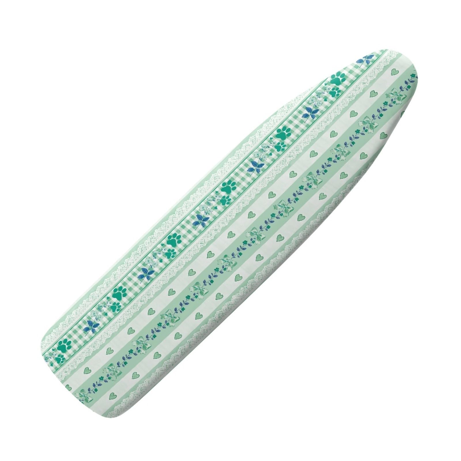 Large ironing board cover 130 x 45 Green Blue Ironing Board Cover And Thick Padding Easy Fit in Multiple Sizes with Elastic Drawstring,durable,iron board covers fits all,Machine Washable