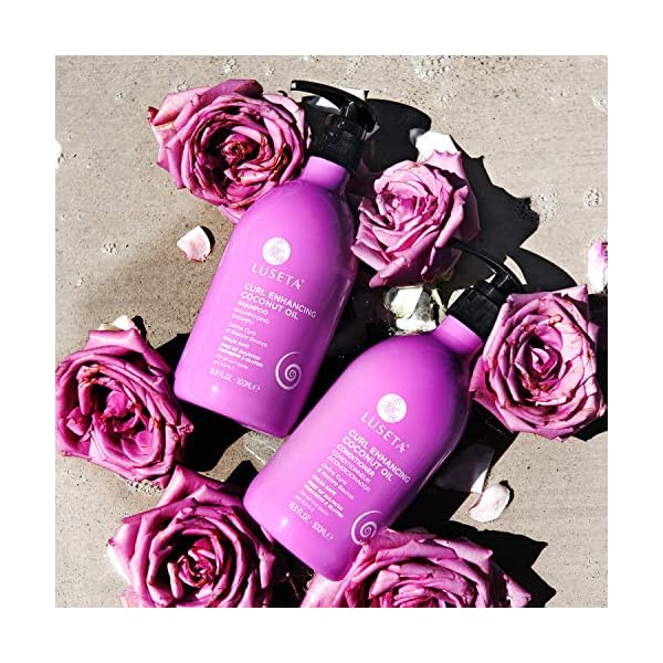 Luseta-Curl-Enhancing-Coconut-Oil-Shampoo-Conditioner-SetUnlimited-Bounce-and-Definition-Reduce-Frizz-and-Repair-Dry-Hair-for-All-Curl-Types-Sulfate-Paraben-Free-2-x-169oz Luseta Curly Hair Shampoo & Conditioner Set with Coconut Oil, Unlimited Bounce and Definition for wavy and Coily hair, Reduce Frizz and Repair Dry Hair, for All Curl Types Sulfate Free 16.9Fl oz à 2