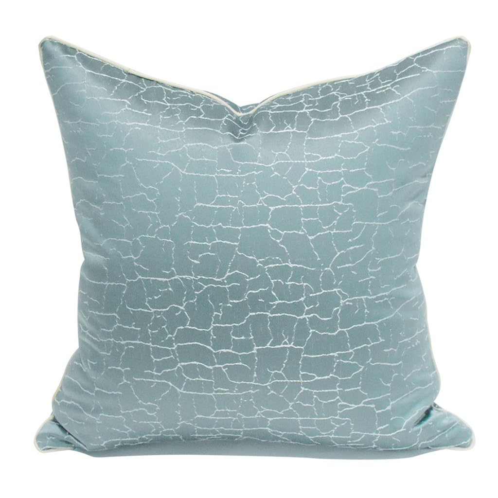 Taie d'oreiller bleu vert douce pour canapé de salon et chambre