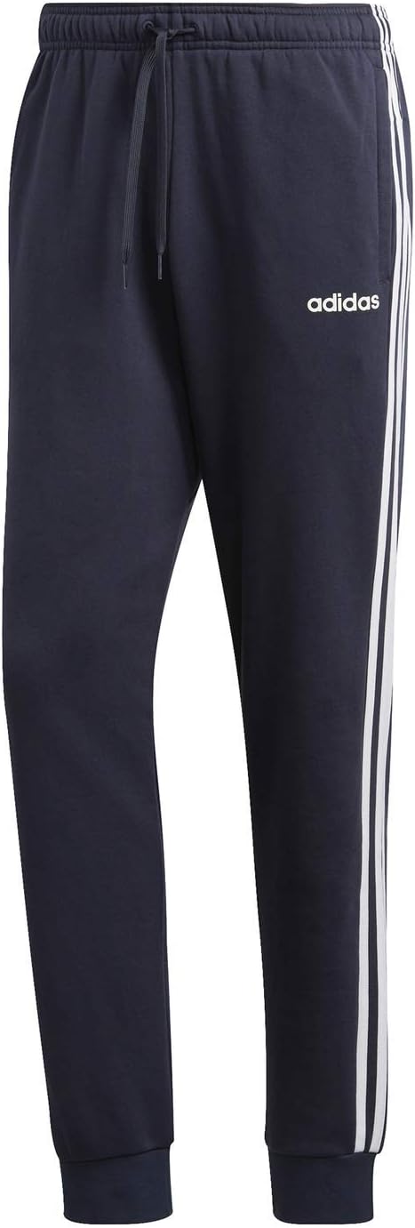 adidas Mens Essentials 3-Stripes Fleece Jogger Ink/White Medium