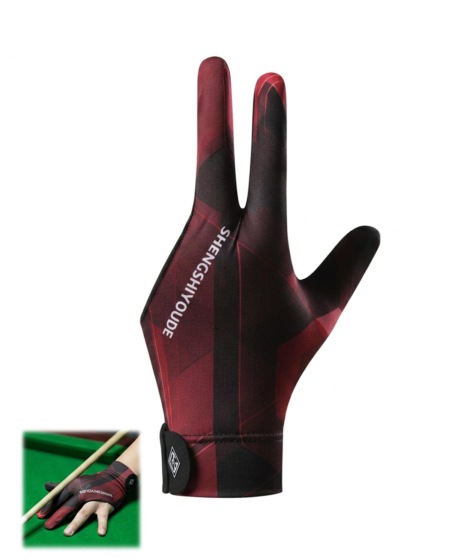 Snooker Gloves Left Hand, Professional Billiard Gloves for Left-Handed Players, Ice Silk Fabric, Enhanced Accuracy for Snooker and Pool Games(Style 2)-image-37