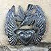 Mini Heart with Wings and Bird, Soulmate Heart Collection, Take Your Worry Away, Angel Wings, Flying, Love and Friendship 5 x 5.25 Inches