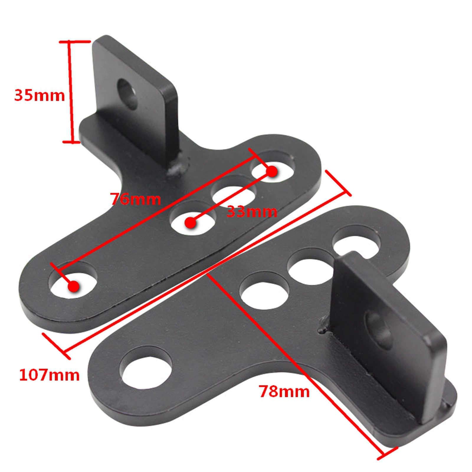 Kit d'abaissement arrière réglable pour moto Harley Sportster 1200 883 Noir 2,5-7,6 cm