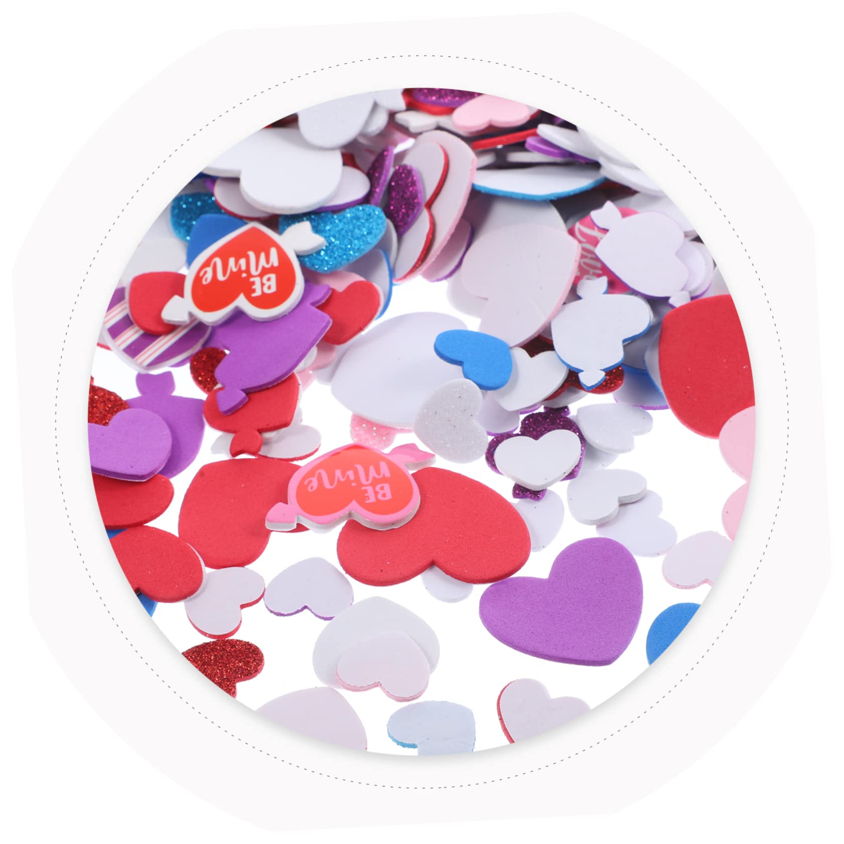 5 zestawów Naklejki miłosne Piankowe serca do rękodzieła kształty serc Naklejki DIY Craft Tworzenie kartek Kalkomanie Scrapbooking Naklejki piankowe Naklejki w kształcie serca Papierowe miłośnicy tele