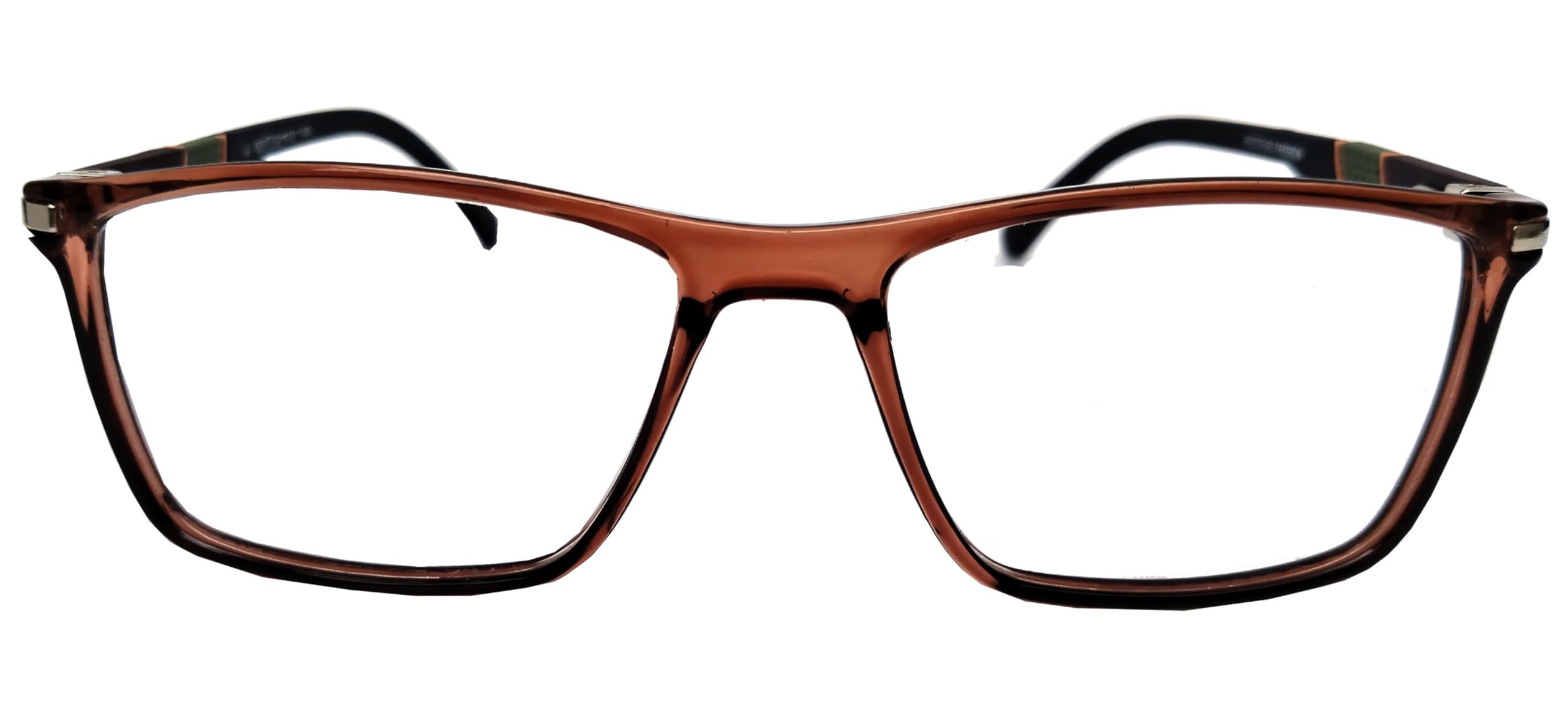 Prosight EYE WEAR | Elegant Rectangle Frame Eyeglasses For Men & Women |Blue cut & Antiglare Computer Glasses | Oversized Rectangle | Brown