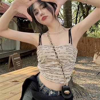 Amazon | 在庫1キャミソール タンクトップ セクシー 地雷 韓国