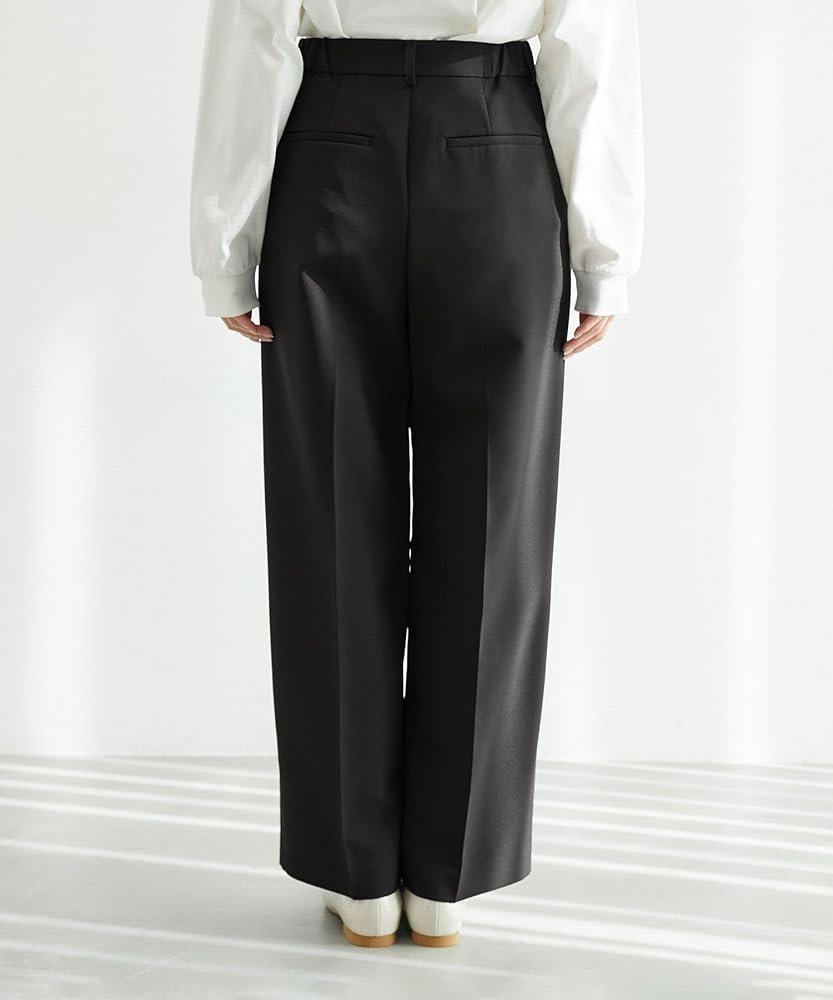 美品★ロペピクニック パンツスーツ 360°ウルトラストレッチ 洗える XL セール】【360°ウルトラストレッチ】セットアップ対応/タック