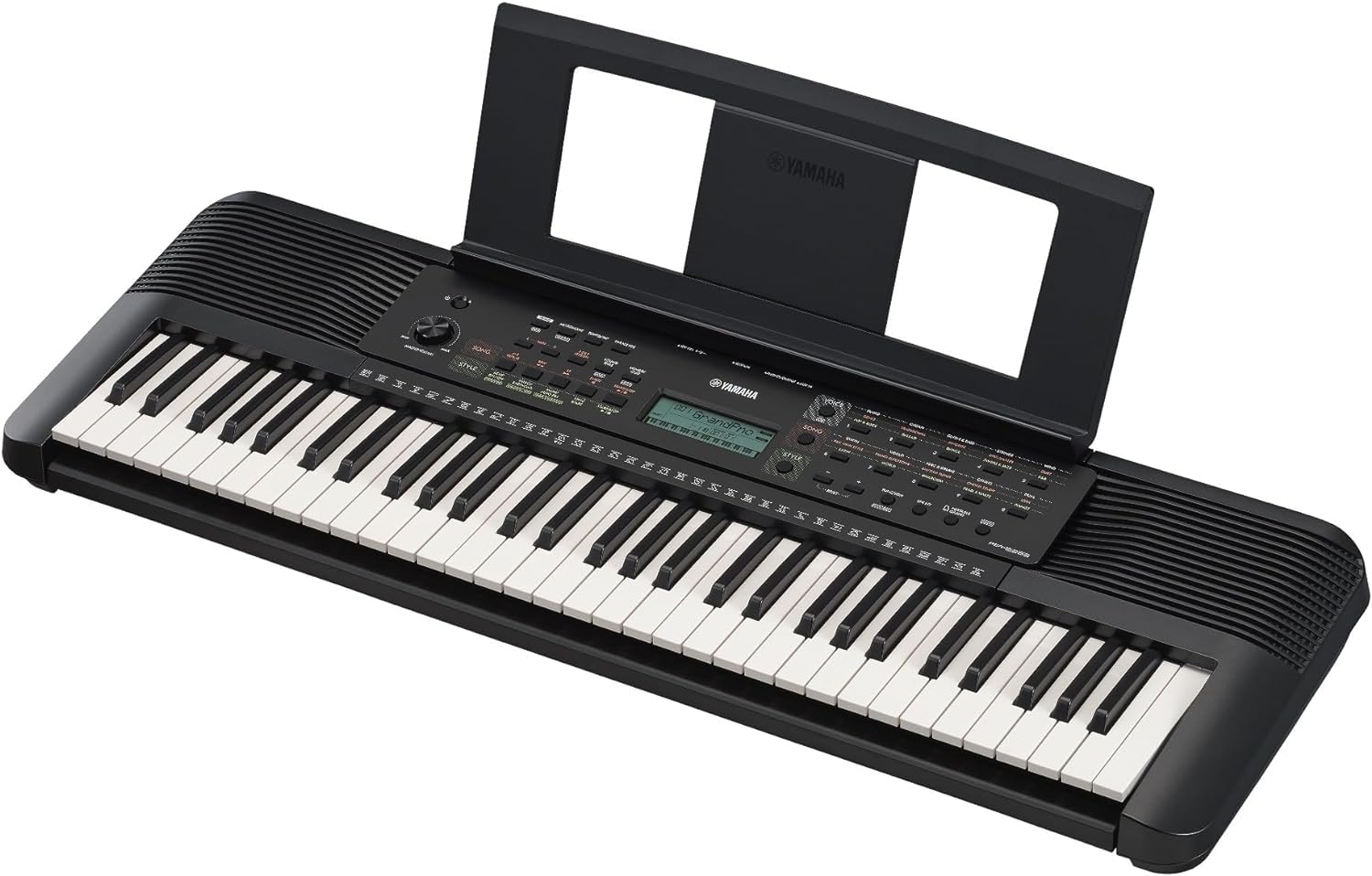 Yamaha Tastiera portatile PSR-E283 per principianti in dotazione con cuffie HPH-100, supporto per tastiera L-2C