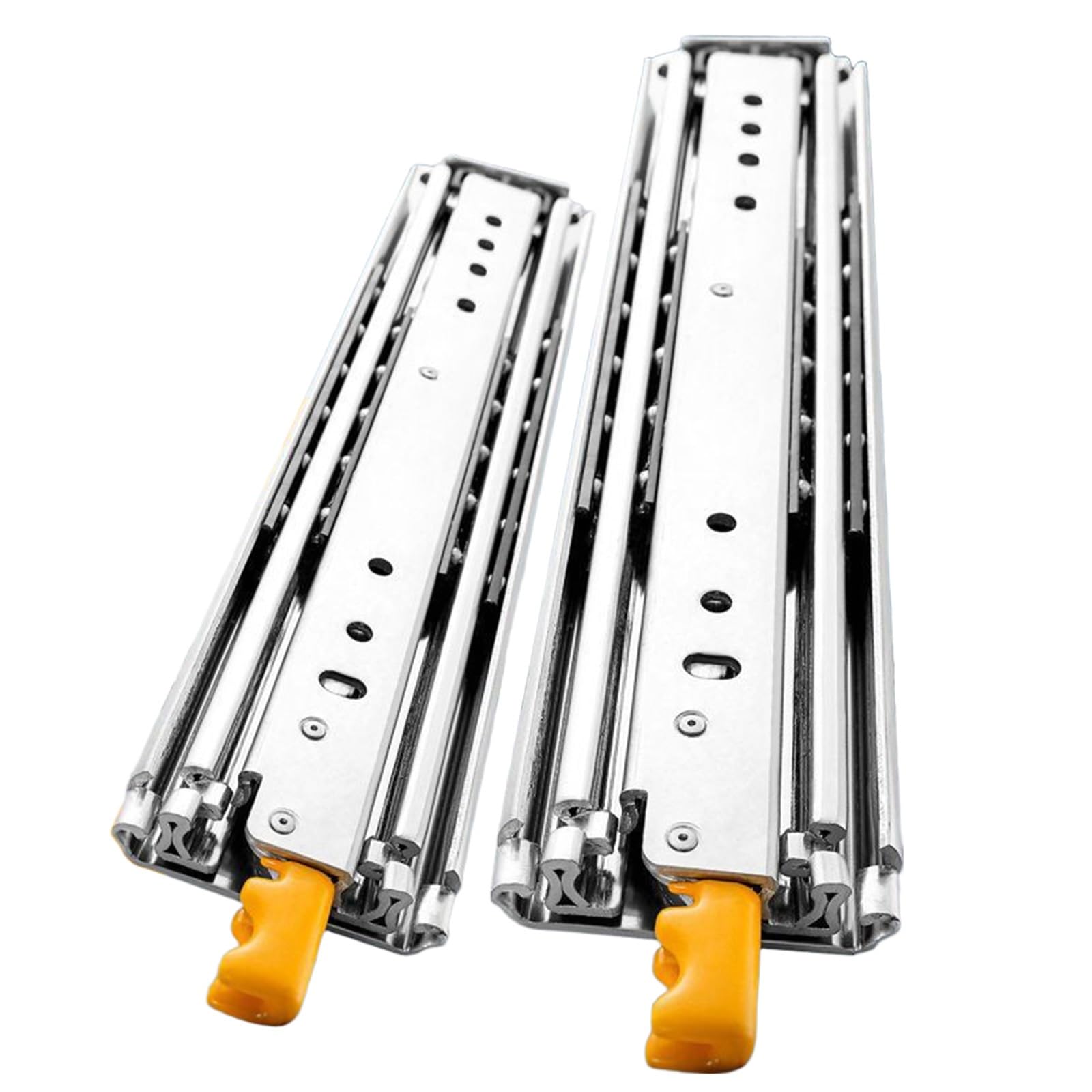 Schubladenschienen Schwerlast mit Schloss Vollauszug Schubladen Schienensystem 10 12 16 18 Inch Strapazierfähig Schubladenauszug 1 Paar(20in)