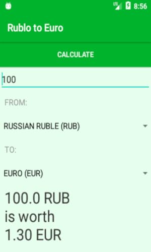Converter RUBLO to EUROS
