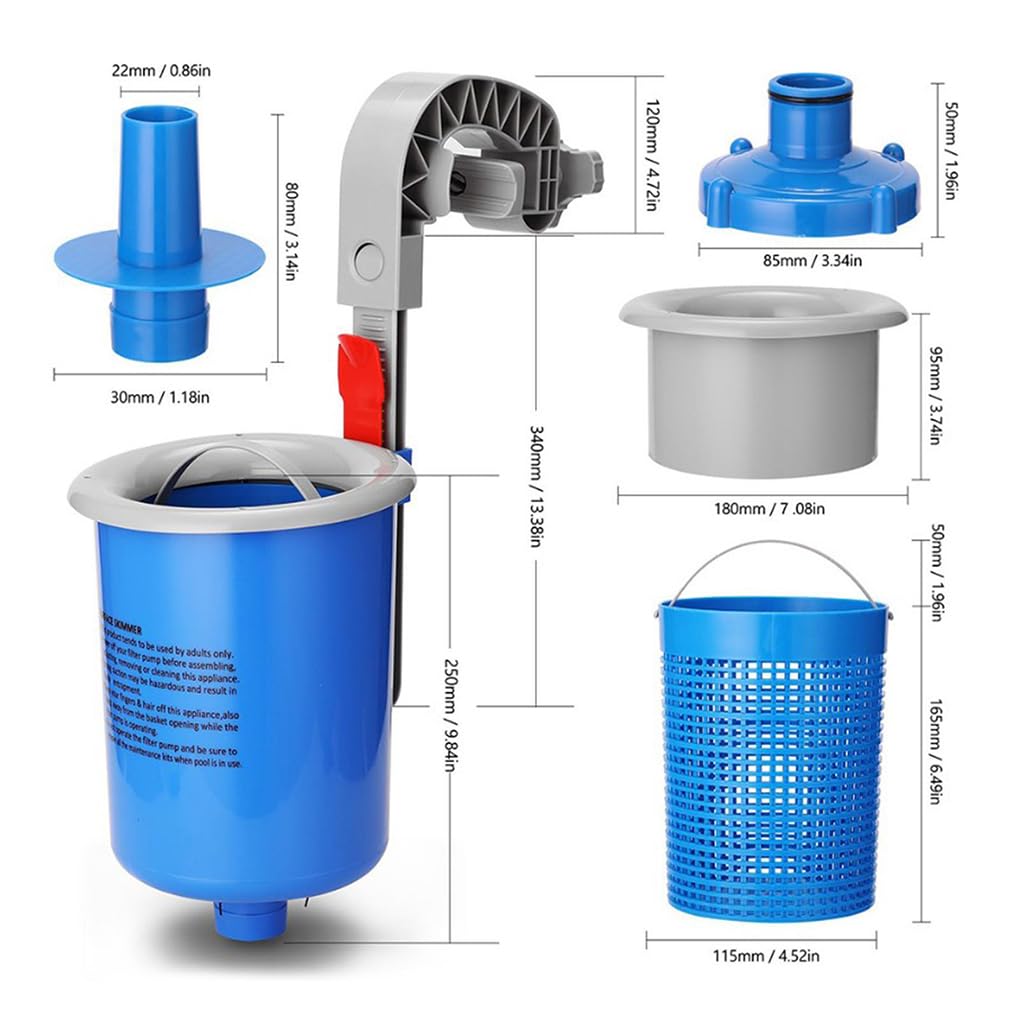 Filtro de Piscina práctico. Dile adiós a los residuos y Hola al | cristalina. Accesorios para piscinas de ABS.
