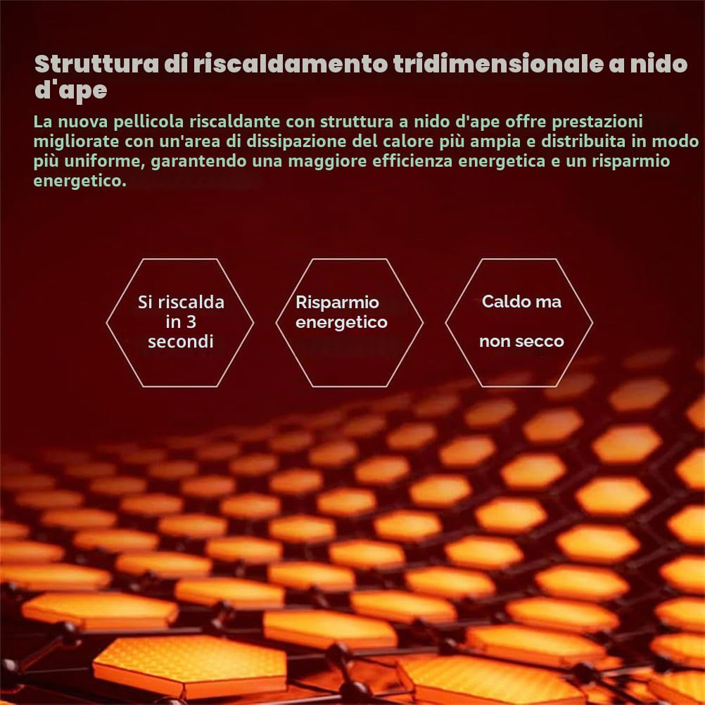 Grande Tappeto Riscaldato Elettrico Al Grafene, Tappetino Riscaldante Elettrico Per Pavimenti, Tappeto in Peluche Con Termostato E Timer, Scaldapiedi Riscaldato, Soggiorno, Camera Letto,17,50*80cm