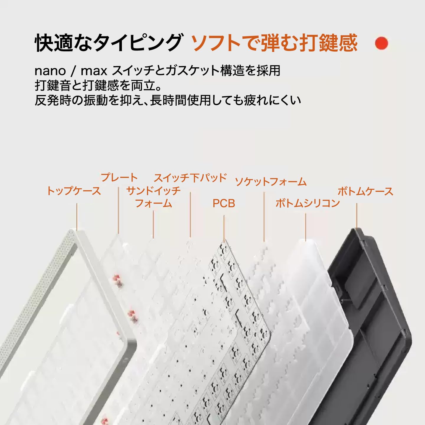 Amazon | NuPhy Node75 JIS ワイヤレス メカニカルキーボード 75% 82