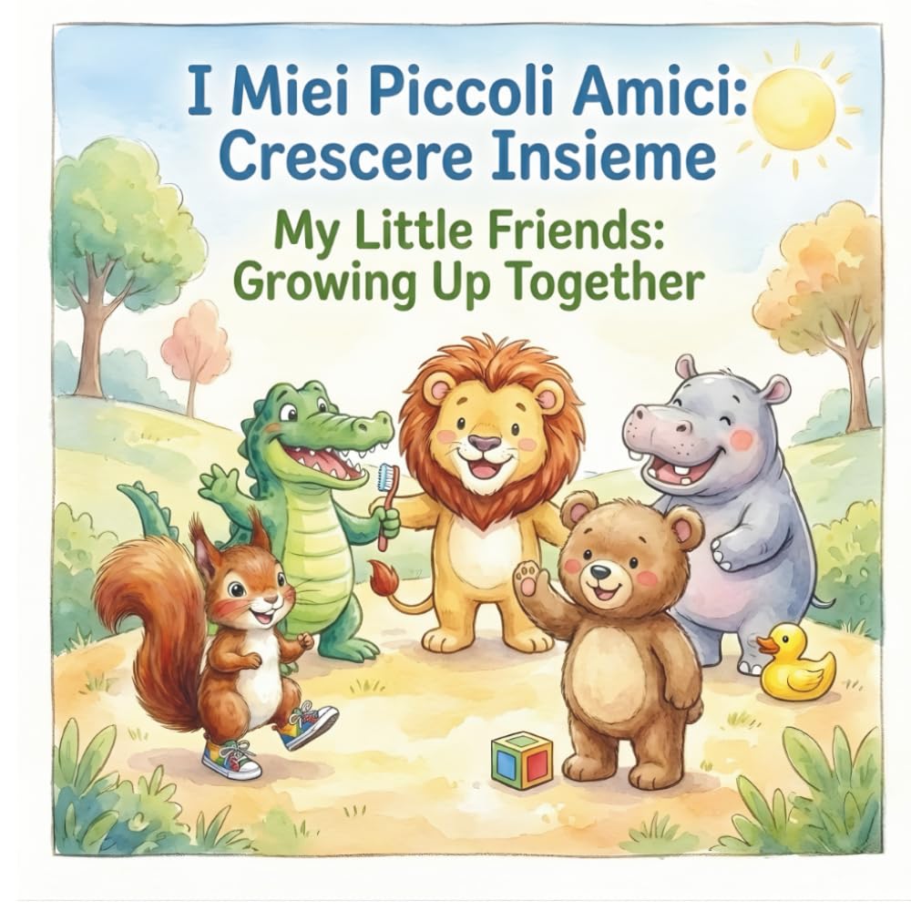 I Miei Piccoli Amici: Crescere Insieme - My Little Friends: Growing Up Together: Libro Bilingue Italiano-Inglese per Bambini. 5 Storie Educative sulle Routine e le Piccole Grandi Conquiste Quotidiane.