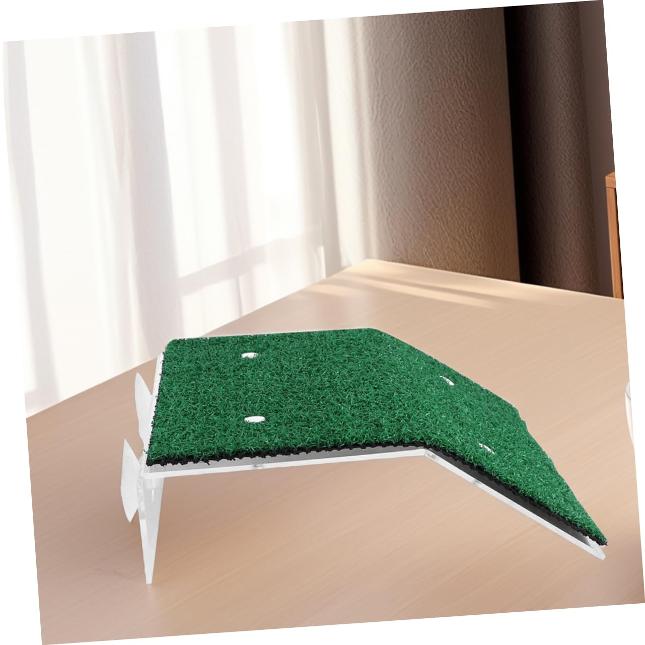 WOONEKY Plataforma de PP Verde para Tortugas de Agua para Tomar el Sol 2 Piezas con Diseño Multifuncional para Decoración de Terrarios y Acuarios