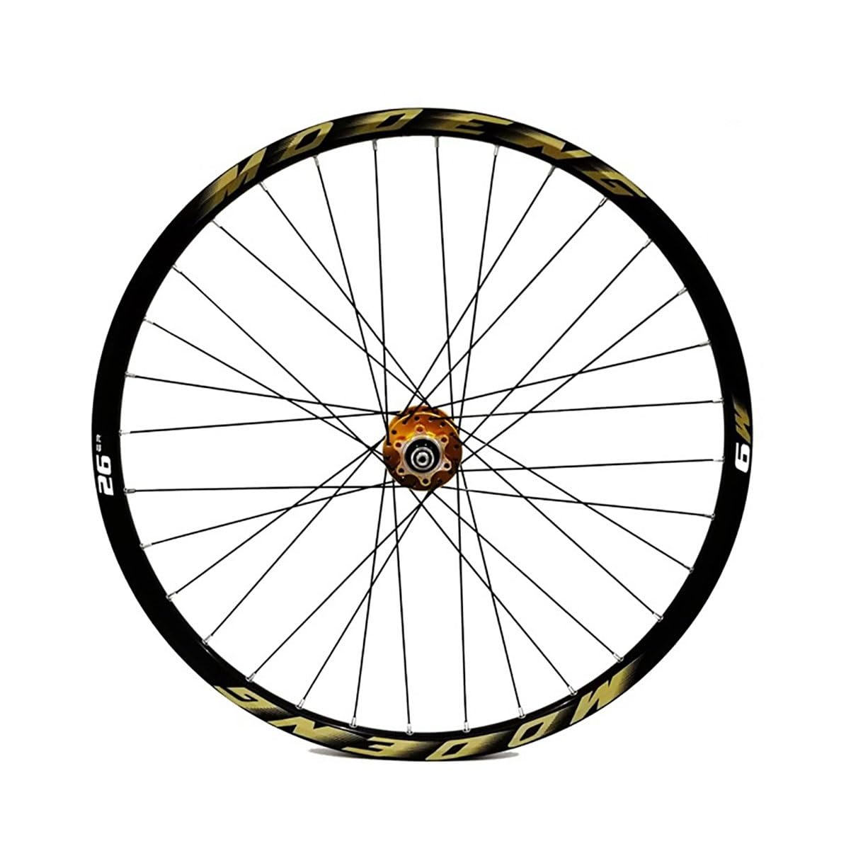 Juego De Ruedas Para Bicicleta De Montaña 26 27.5 29 Pulgadas Liberación Rápida | Freno Disco Llanta 32H Ruedas Delanteras Traseras Para Cassette 8-11 Velocidades(Gold,27.5in)