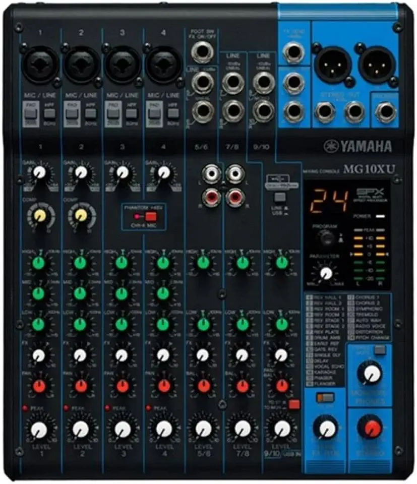 Mesa de Som Analógica MG 10XU Yamaha
