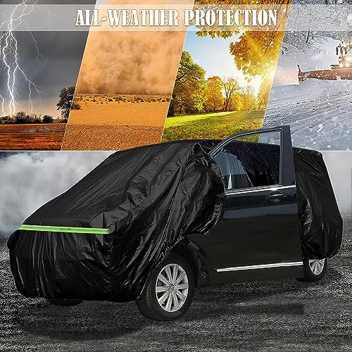 Image of Car Cover Compatible with VW Bus T1 T2 T3 1950-1992, 6-Layers 210T Windproof All Weather Waterproof UV Sun Protection Snow Dust Storm Resistant with Straps Outdoor Covers
