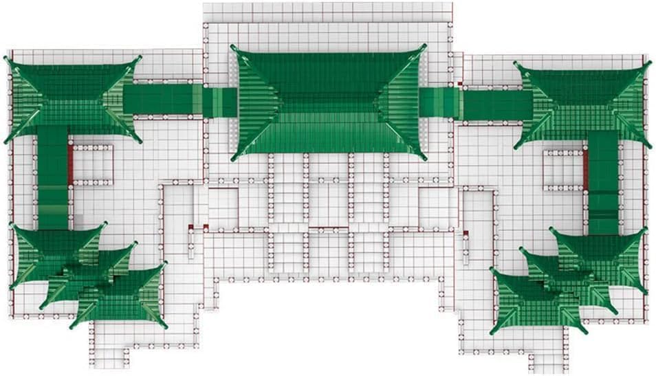 Miniatura 5 de JOMIOD Chinese Architecture - Juego de bloques de construcción de 8109 piezas de bloques de construcción de palacio Daming, kit de construcción