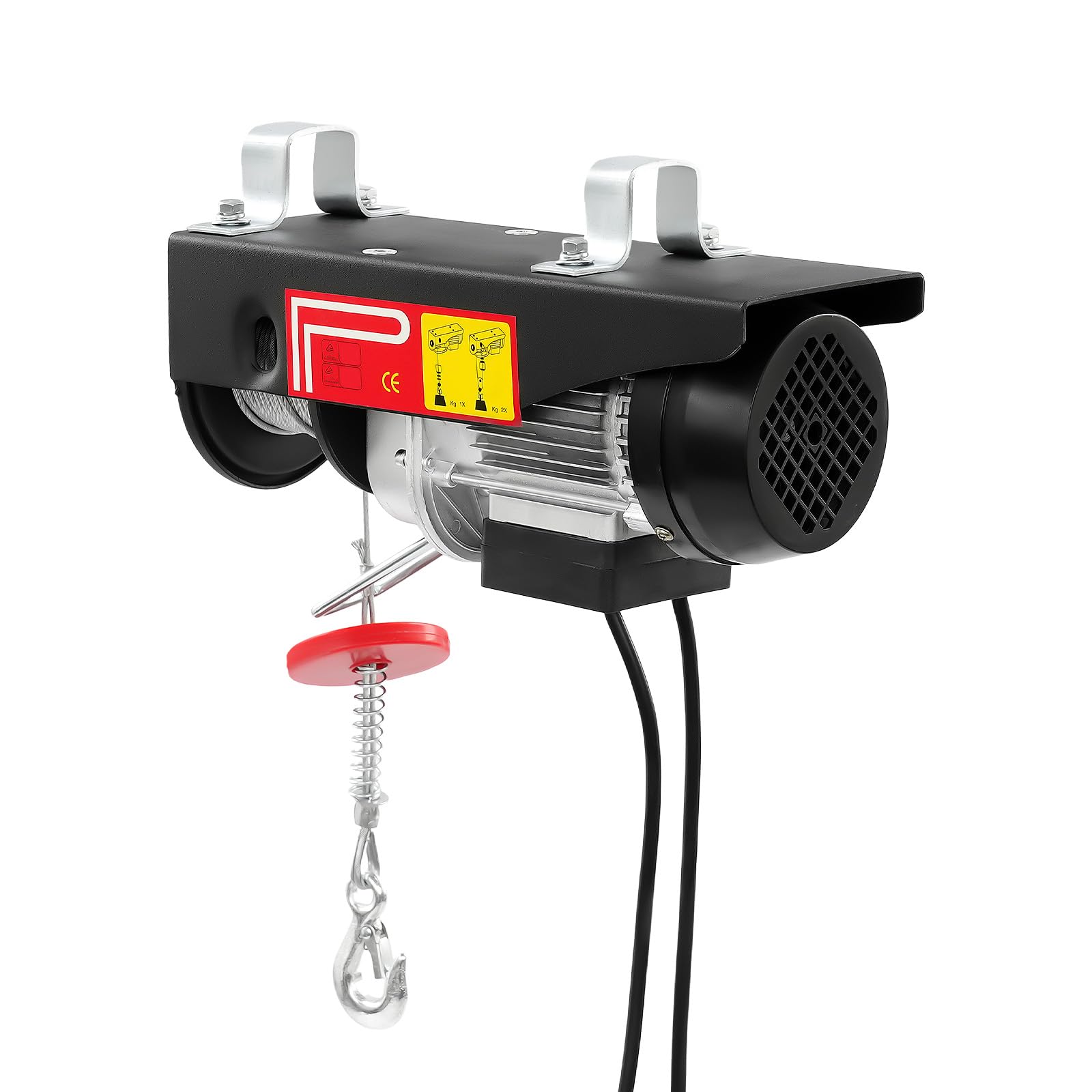 Elektrische Seilwinde, 220V 550W Kettenzug Motorwinde bis 250kg Hubhöhe 18m