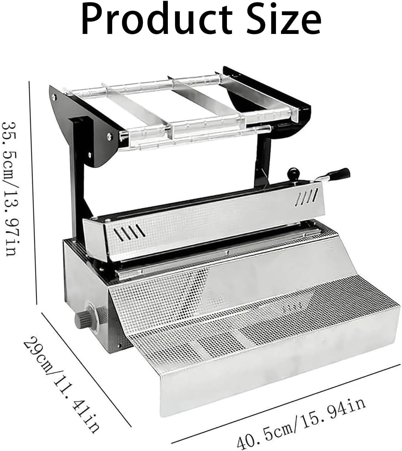 Máquina selladora de Bolsas de Laboratorio, selladora de esterilización Dental de 500 W con 6 ajustes de Temperatura y Cuchilla de Doble Filo, Acero Inoxidable.
