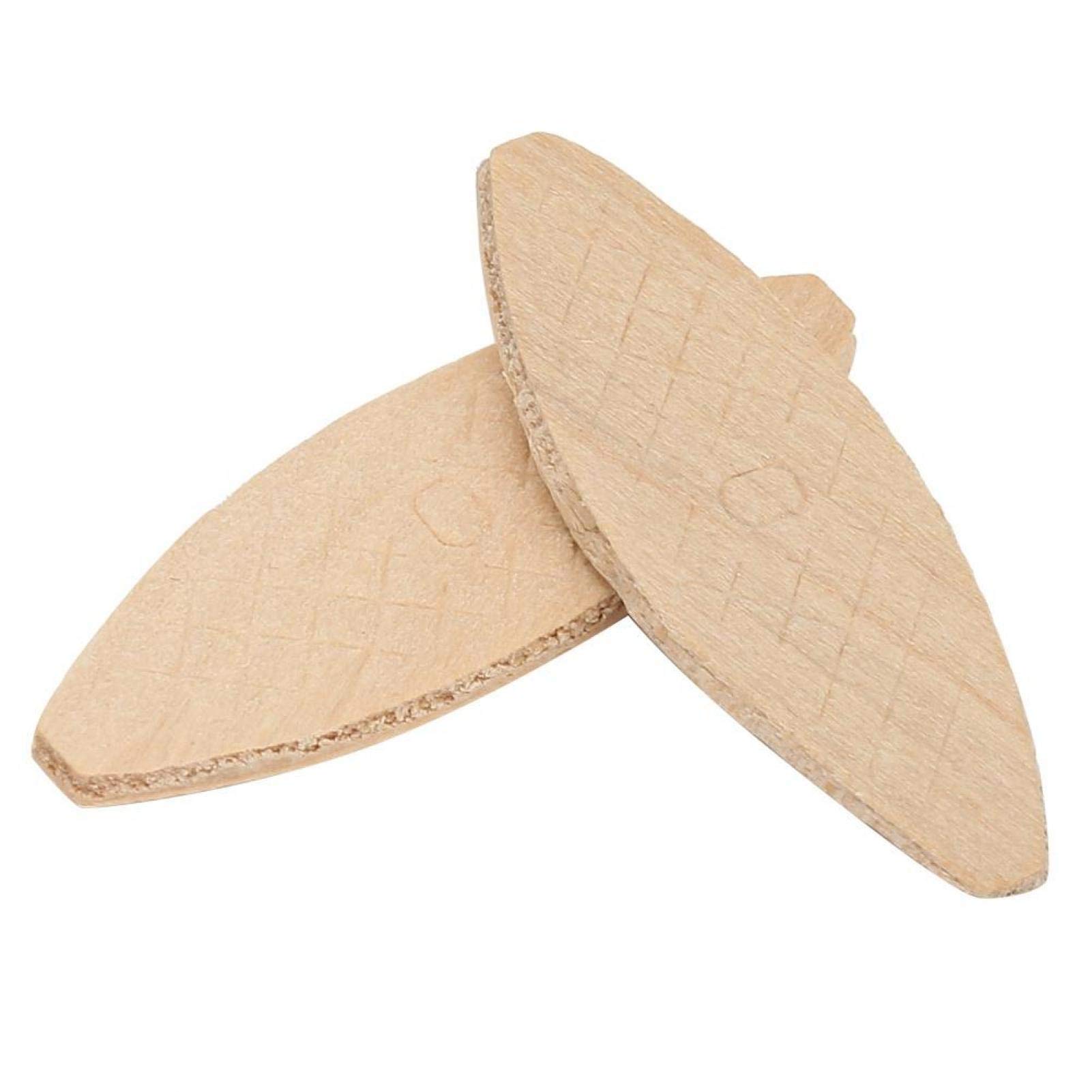 Galletas de unión,galletas de unión de madera,herramienta de acoplamiento de tablero de madera,100 piezas, galletas de unión de forma de oblea comprimida para unir piezas de madera 0# 10# 20#(10#)