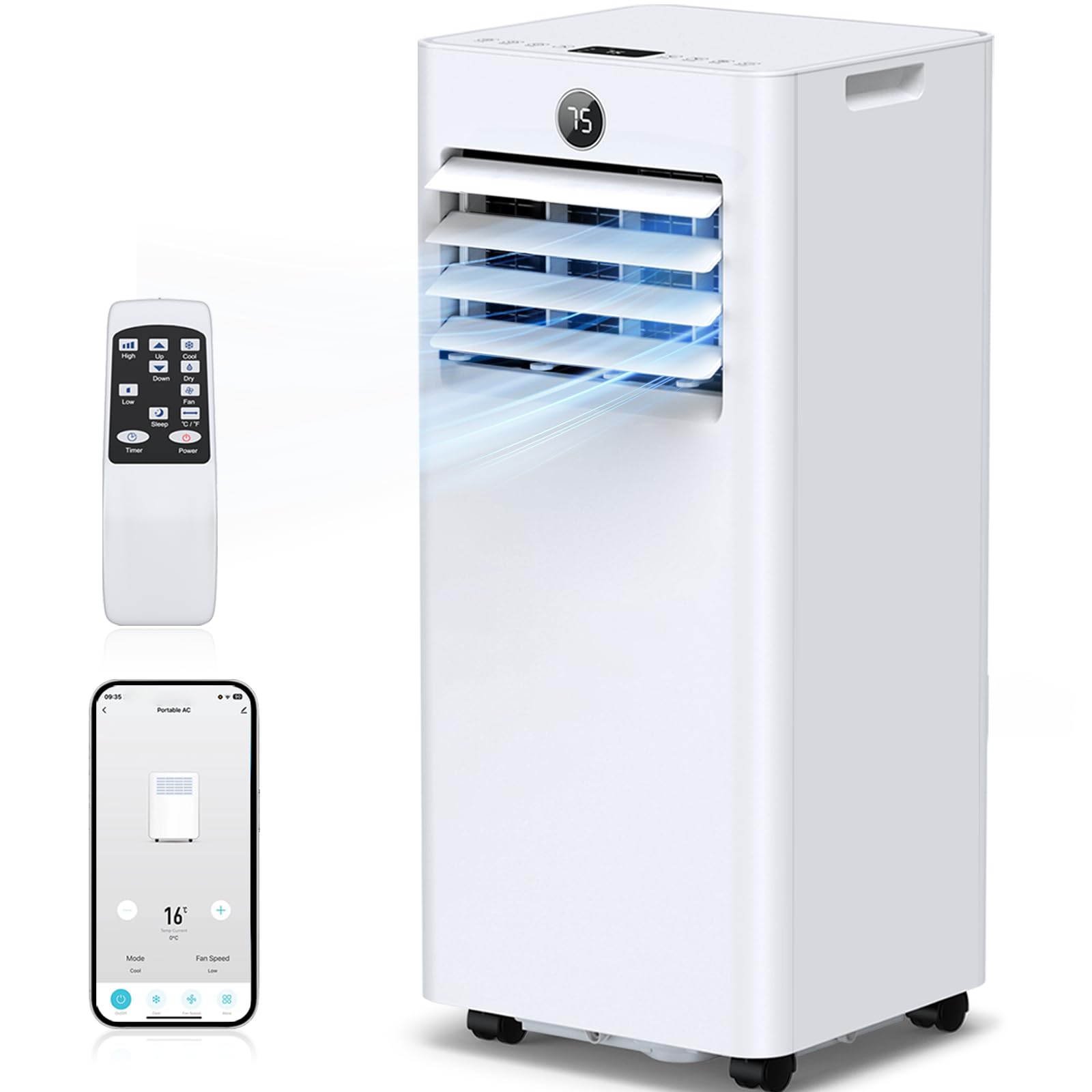 Cvznsy 16,000 BTU Portable Air Conditioner