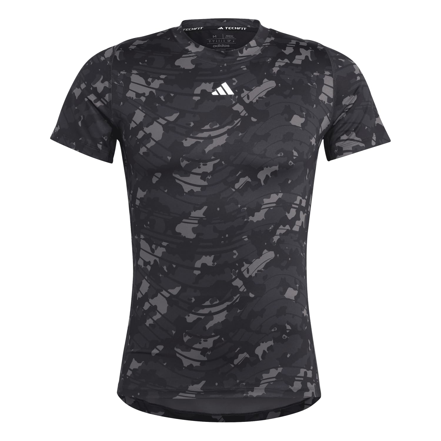 adidas Techfit Allover Print Training T-Shirt T-Shirt Hombre