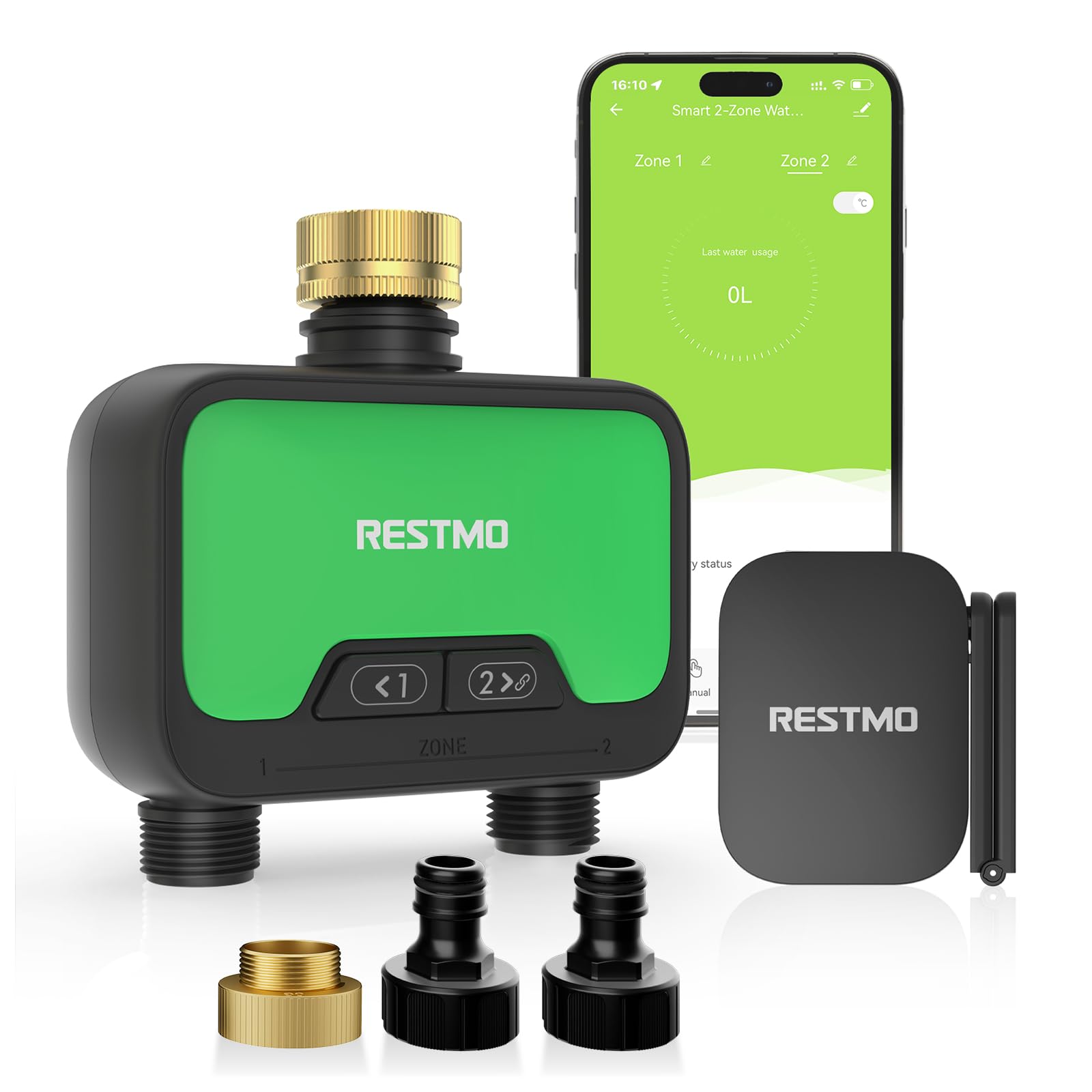 RESTMO Smart WiFi Hose Timer for Garden 2 Zone