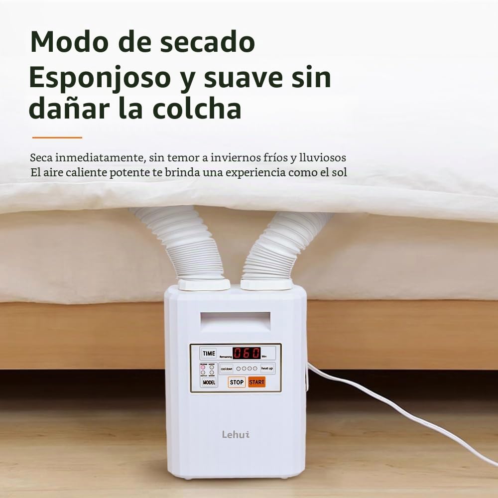 Calentador de manta portátil, cómodo aire caliente en la cama, secado del sudor, adecuado para el cambio climático, adecuado para todas las estaciones, puede secar zapatos, ropa, calentador de mantas,