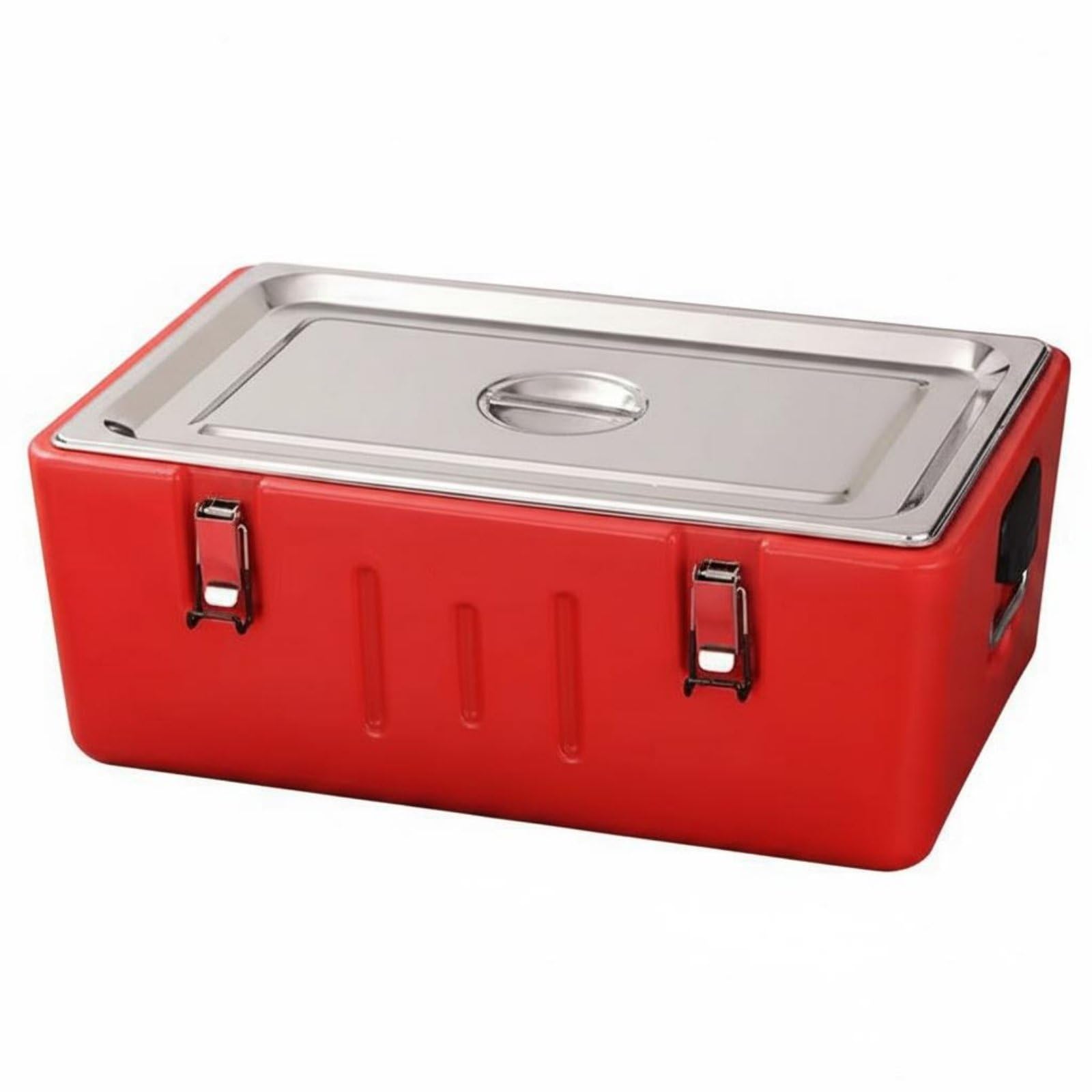 Contenedor Isotérmico 3 Compartimentos Gran Capacidad Caja de Reparto con Aislamiento para Restaurantes, Ocasiones