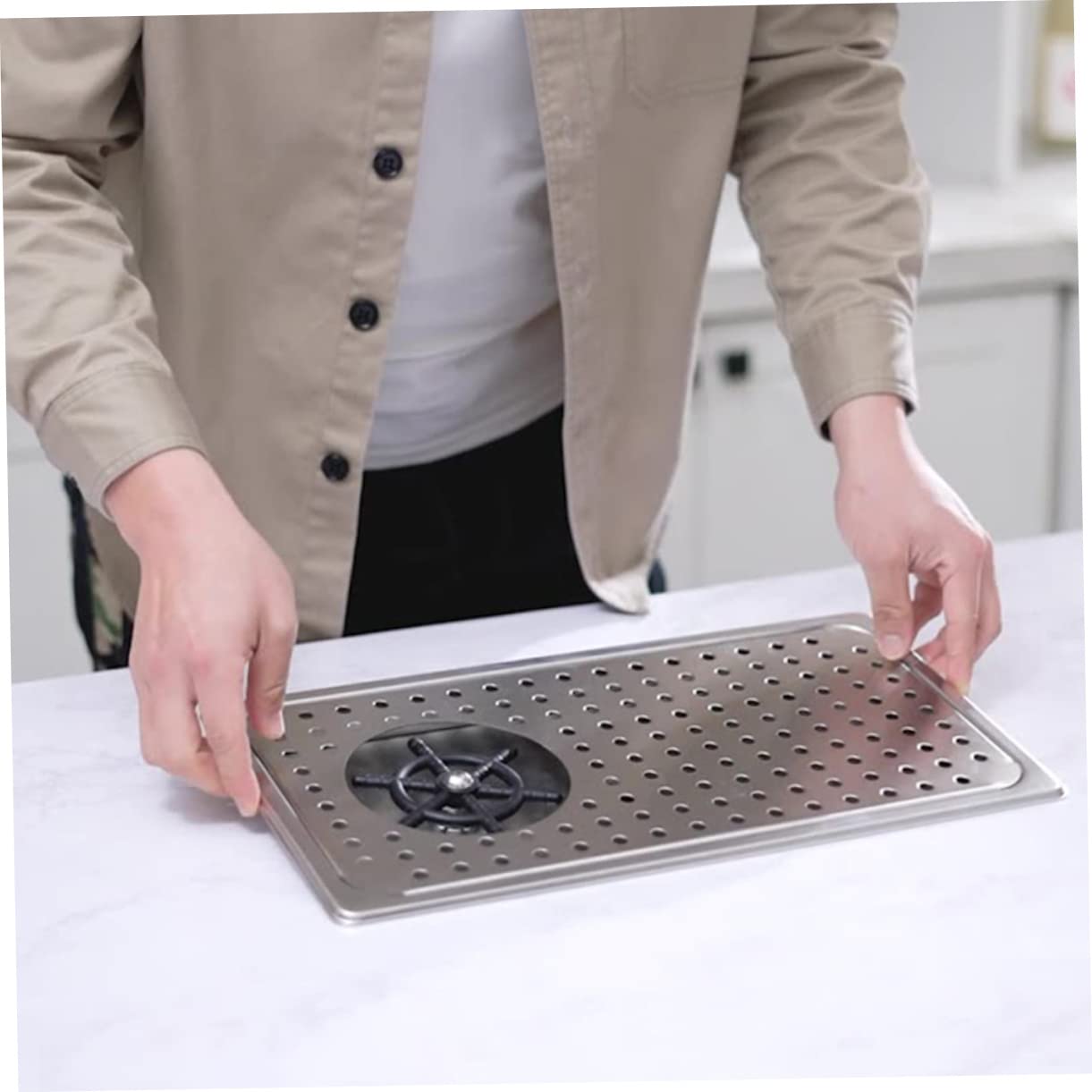 OSALADI 1juego Lavavasos De Inoxidable Rinser Para Fregadero Limpiador Automático De y Botellas Para Cocina Bar y Restaurantes Instalación y Durabilidad