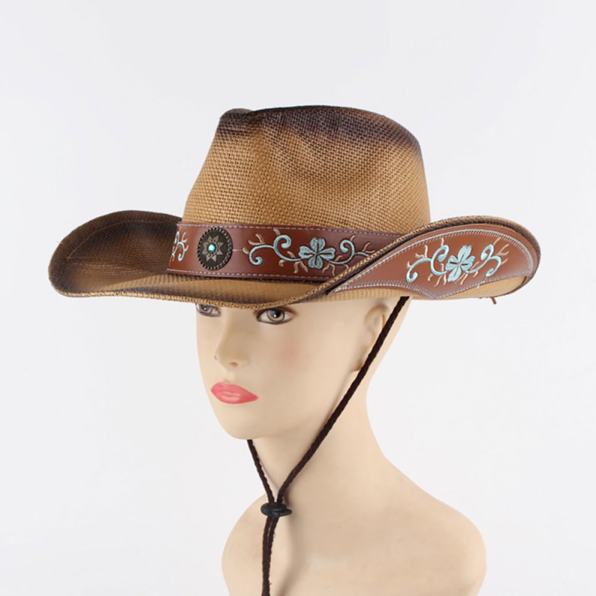 Sombrero Talla M 56-58cm de ala Ancha de Verano, para Mujer