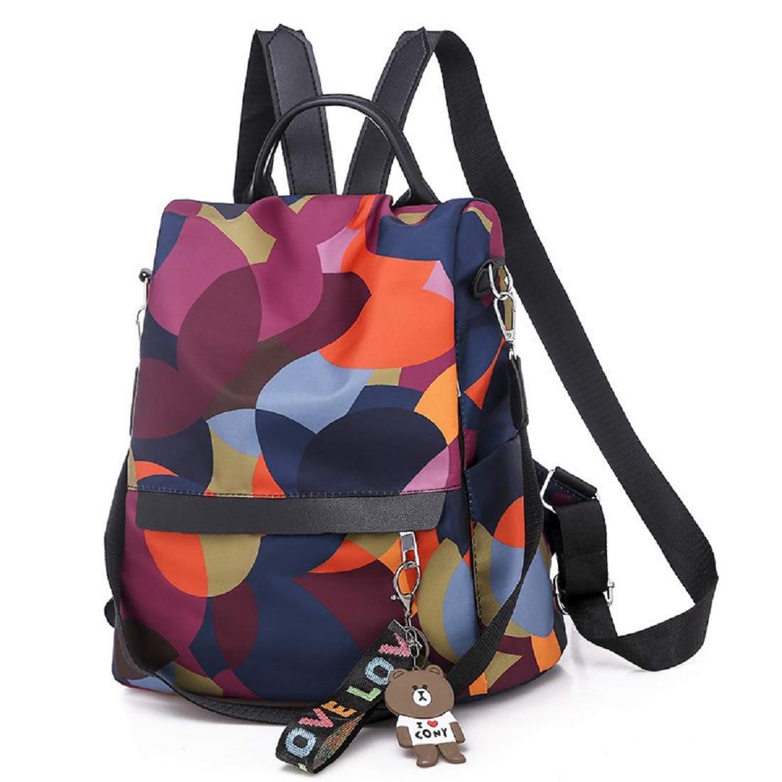MOCA Womens Girls Medium Size Backpack Backpacks Bagpack Nylon Anti-theft Rucksack Daypack Travel Picnic Outdoor Work Gym Lightweight Shoulder Bag for Womens Girls (Multi Large Size) (B07YLSWNDC) Amazon Price History, Amazon Price Tracker