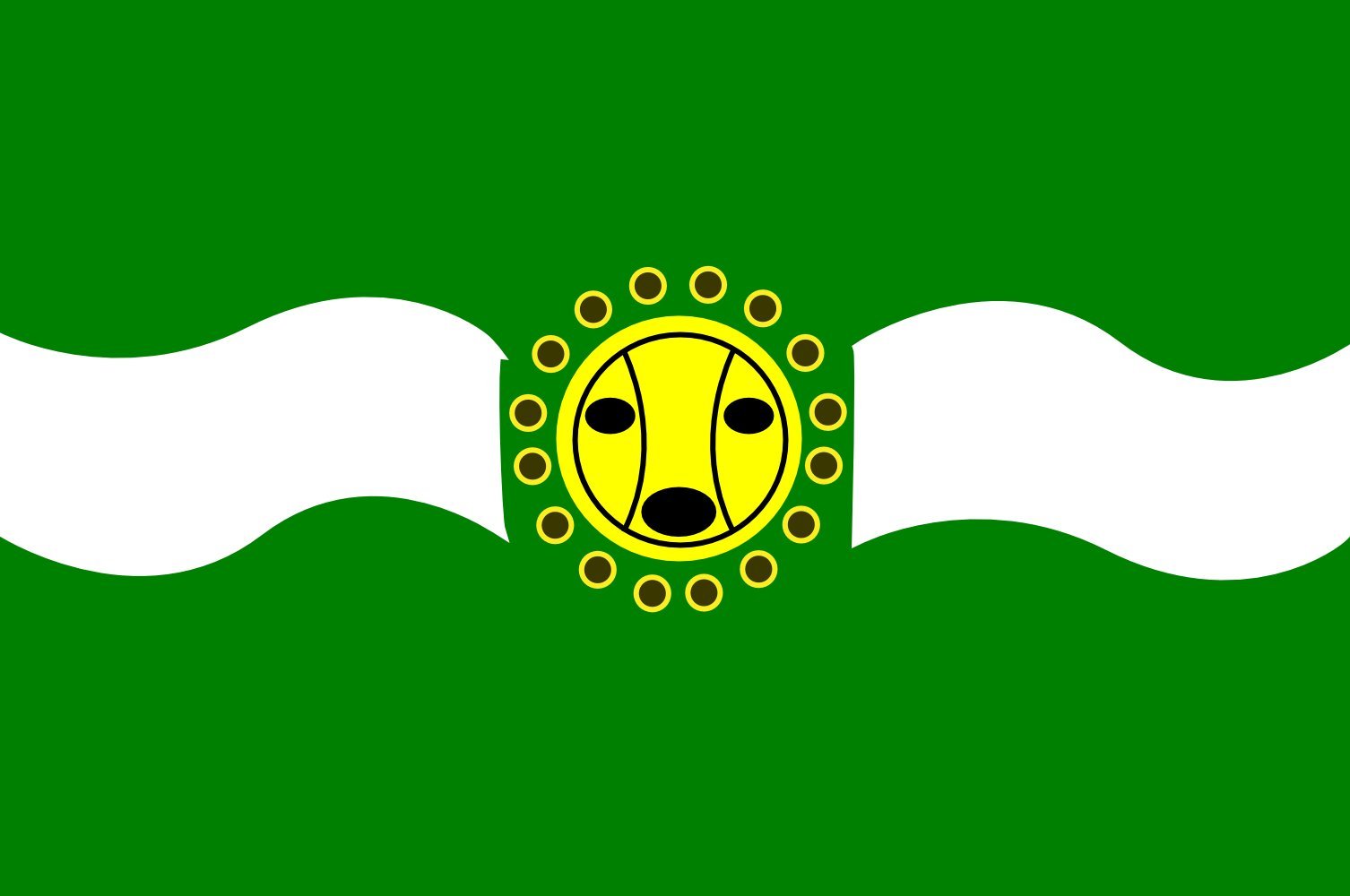 Drapeau CamuyFlag Camuy grand format paysage 1.35m² pour pavillon extérieur